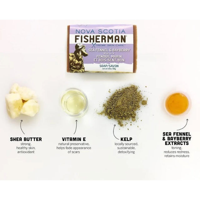 NOVA SCOTIA FISHERMAN(ノバスコシアフィッシャーマン)Body Wash Bar シーフェネル&ベイベリーソープ 【レターパックプラス対応】