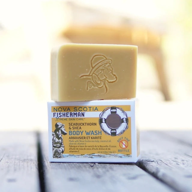 NOVA SCOTIA FISHERMAN(ノバスコシアフィッシャーマン)Body Wash Bar シーバックソーン&シアバターソープ 【レターパックプラス対応】