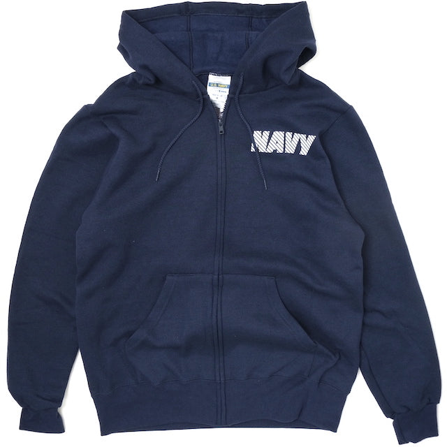 SOFFE NAVY PT HOOD Zip Hoodie Reflector Print 9477NX NAVY