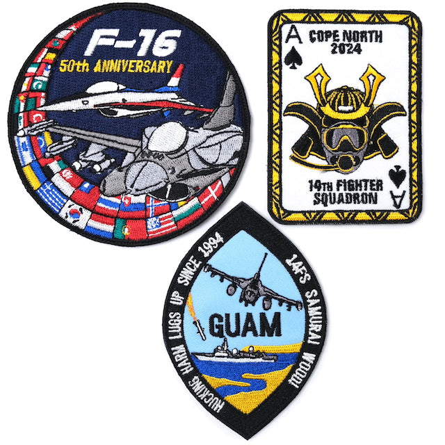 Military Patch（ミリタリーパッチ）14 FS パッチ3枚セット[フック付き ...