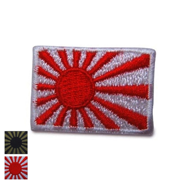 Military Patch（ミリタリーパッチ）海軍旗／海上自衛隊旗　[2色]  [小／2.2cm×3.2cm]【レターパックプラス対応】【レターパックライト対応】