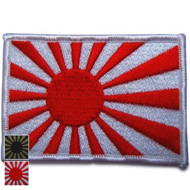 Military Patch（ミリタリーパッチ）海軍旗／海上自衛隊旗　[2色]  [大／5.5cm×8cm]【レターパックプラス対応】【レターパックライト対応】