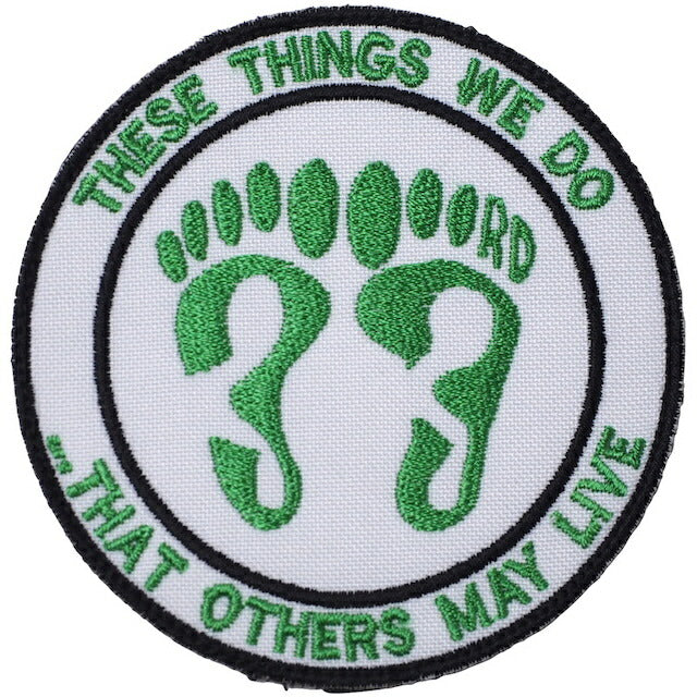 Military Patch（ミリタリーパッチ）THESE THINGS WE DO 33RD ラウンド