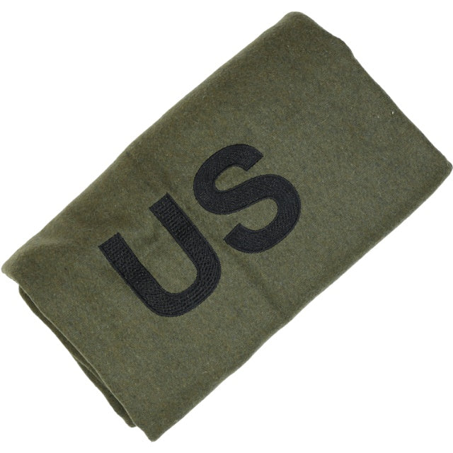 US（米軍放出品）ウールブランケット OD [US刺繍入り][US Wool Blanket]