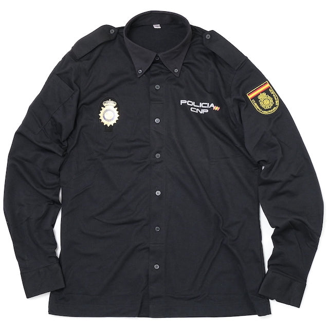 ワールドサープラス スペイン警察実物 ポリスシャツ 長袖 [新品