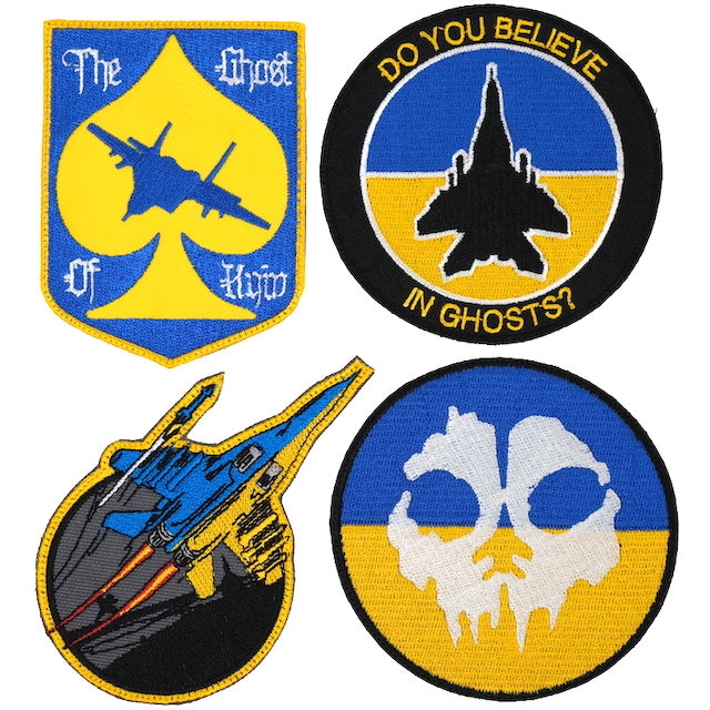 Military Patch（ミリタリーパッチ）THE GHOST OF KYIV 4枚セット