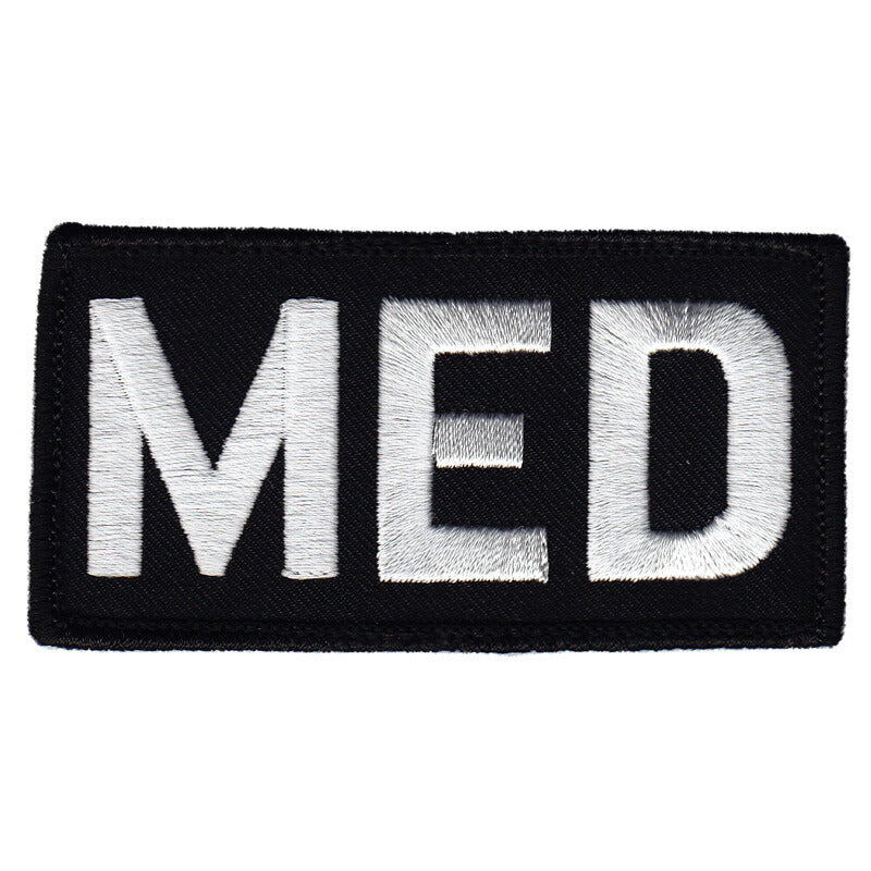 Military Patch(ミリタリーパッチ)MED パッチ ブラックベルクロ付き【レターパックプラス対応】【レターパックライト対応】