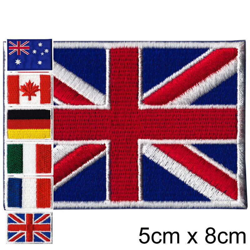 Military Patch（ミリタリーパッチ）国旗パッチ [6種] [大/5cm×8cm]【レターパックプラス対応】【レターパックライト対応】