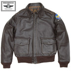 MORGAN MEMPHIS BELLE（モーガン メンフィスベル）Type A-2 Classic レザーフライトジャケット 馬革 ダークブラウン マット仕上げ AFマーク付 WW2 仕様 【中田商店】