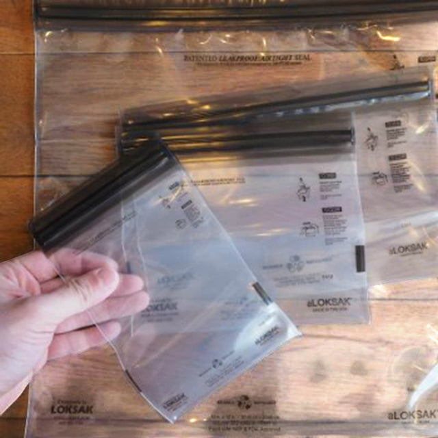 LOKSAK aLOKSAK Drybags [Multi-pack set] [1 each of XS, S, M, L] [Double zipper]