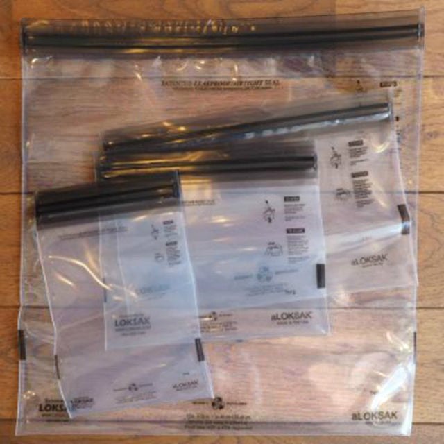 LOKSAK aLOKSAK Drybags [Multi-pack set] [1 each of XS, S, M, L] [Double zipper]