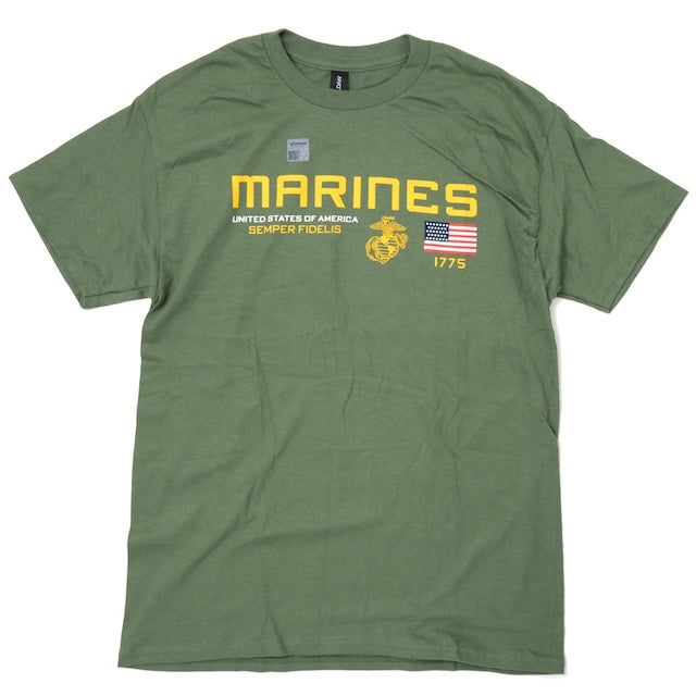JOE BLOW T'S MILITARY TEE  ミリタリー Tシャツ[4色][USフラッグ ワンポイント]【レターパックプラス対応】