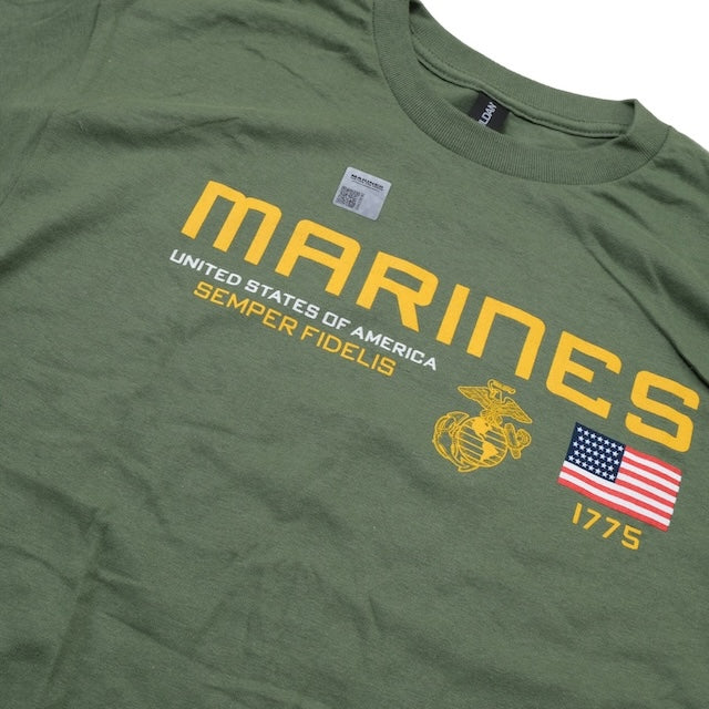 JOE BLOW T'S MILITARY TEE  ミリタリー Tシャツ[4色][USフラッグ ワンポイント]【レターパックプラス対応】