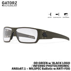 GATORZ SPECTER ANSI Z87.1+ MILSPEC BALLISTIC OD Green Inferno W/ ANTI-FOG Photochromatic Lenses OD Green [GZ-08-205]