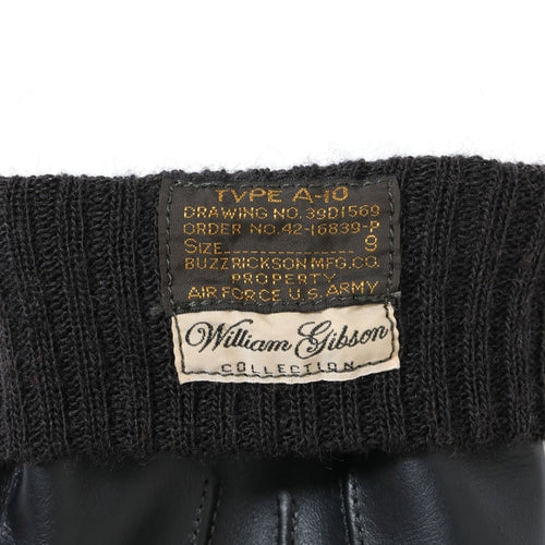 WILLIAM GIBSON TYPE A-10 Winter Flying Glove Black by BUZZ RICKSON'S [BR02605]