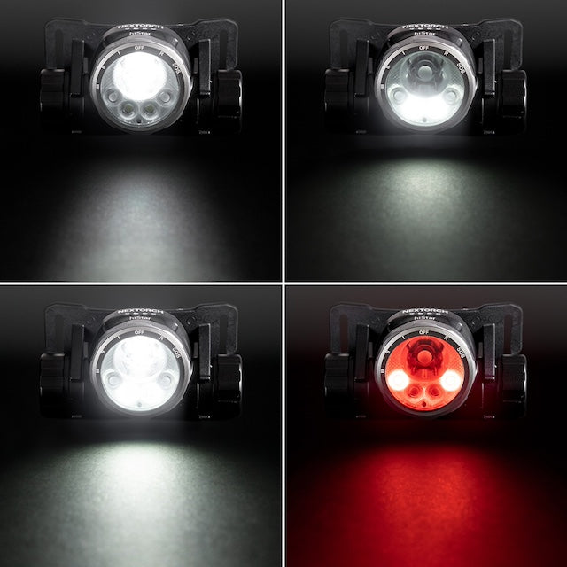 NEXTORCH（ネクストーチ）hiStar [白/赤 LED デュアル ヘッドランプ][2300ルーメン]