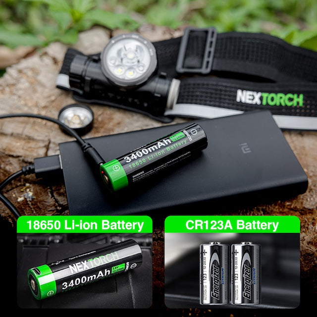 NEXTORCH（ネクストーチ）hiStar [白/赤 LED デュアル ヘッドランプ][2300ルーメン]
