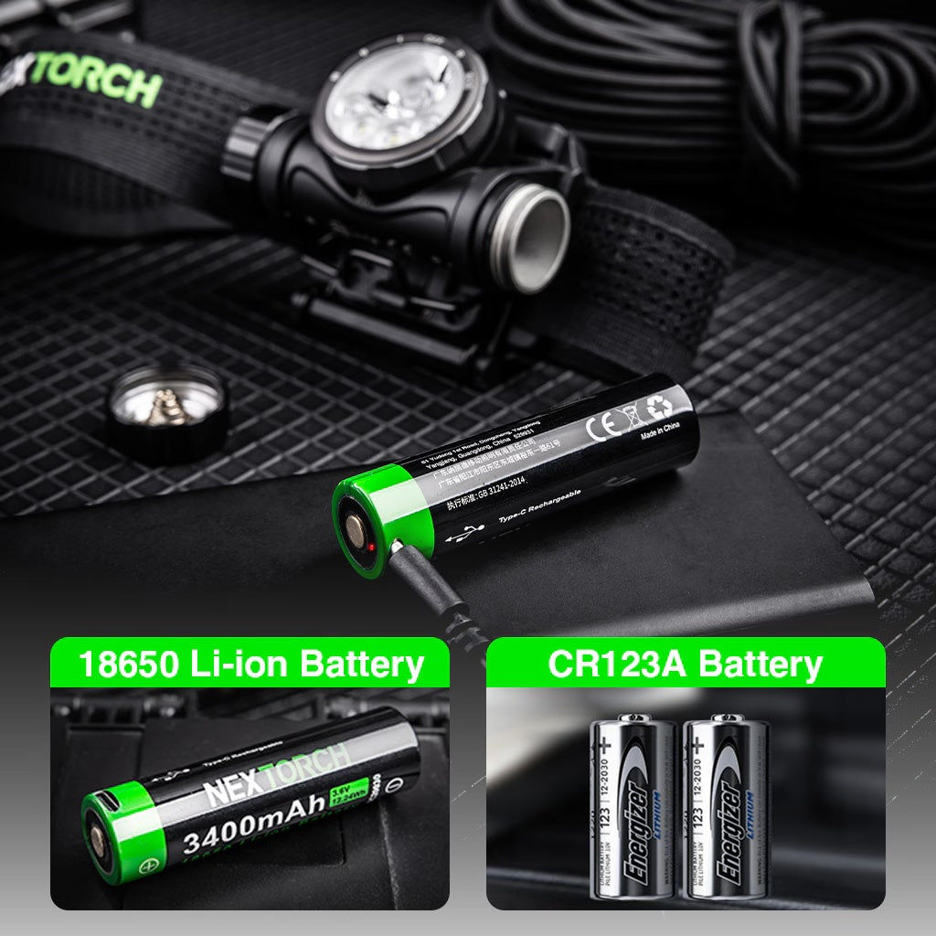 NEXTORCH（ネクストーチ）hiStar Headlamp With Helmet Mount [白/赤 LED デュアル NVGマウント対応ヘッドランプ][2300ルーメン]