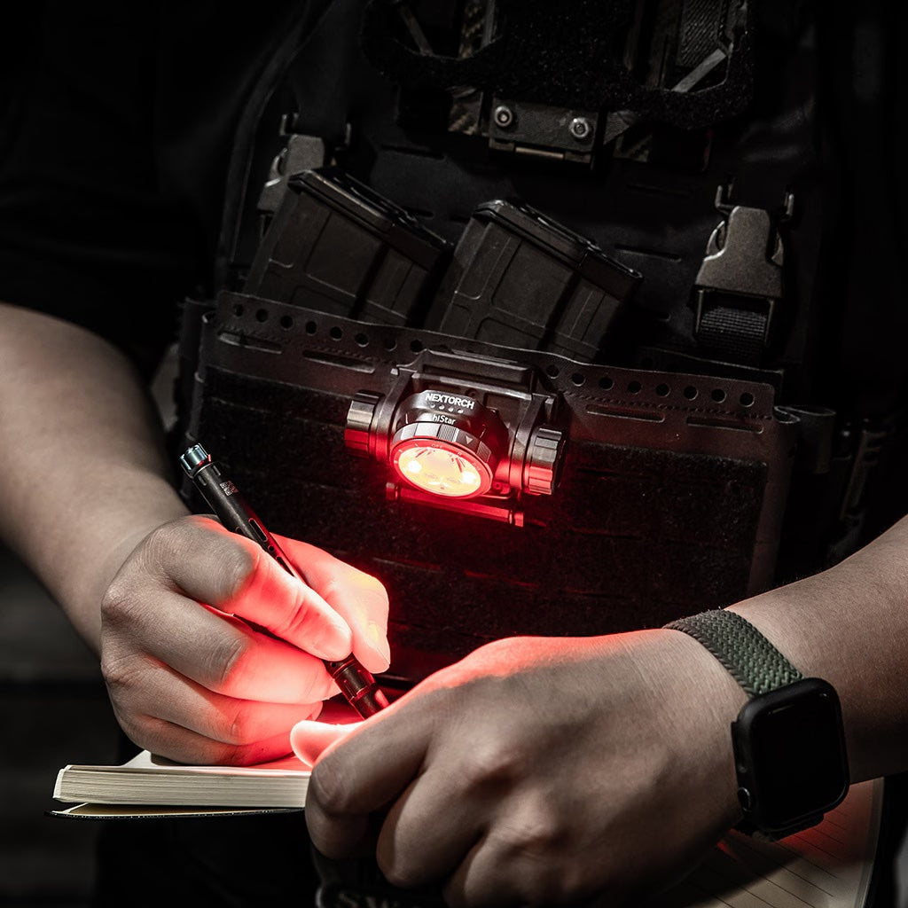 NEXTORCH（ネクストーチ）hiStar Headlamp With Helmet Mount [白/赤 LED デュアル NVGマウント対応ヘッドランプ][2300ルーメン]