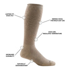 DARNTOUGH TACTICAL（ダーンタフ タクティカル）[T4050] Over-the-Calf Heavyweight Tactical Socks with Full Cushion [3色] オーバーカーフ ヘビーウェイト フルクッション【レターパックプラス対応】【レターパックライト対応】
