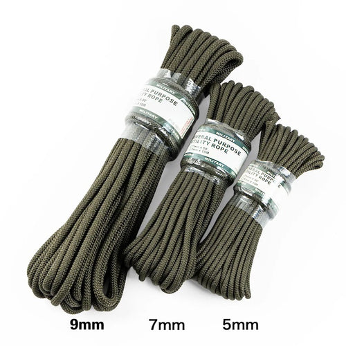 MILITARY（ミリタリー）ユーティリティーロープ  OD【太さ 5mm】[長さ 15m][Utility Rope 5mm]【レターパックプラス対応】