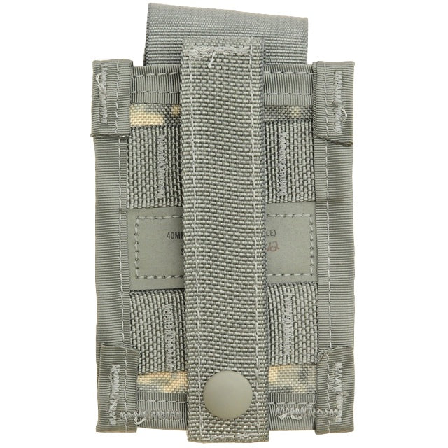 US (U.S. military surplus) MOLLE II 40mm High Explosive Pouch Single Universal Camo [ACU] [Letter Pack Plus compatible] [Letter Pack Light compatible]