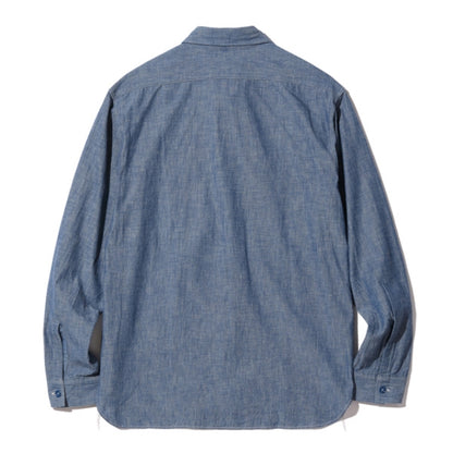 BUZZ RICKSON’S(バズリクソン) L/S CHAMBRAY WORK SHIRT BLUE シャンブレー ワークシャツ ブルー [BR25995]【レターパックプラス対応】