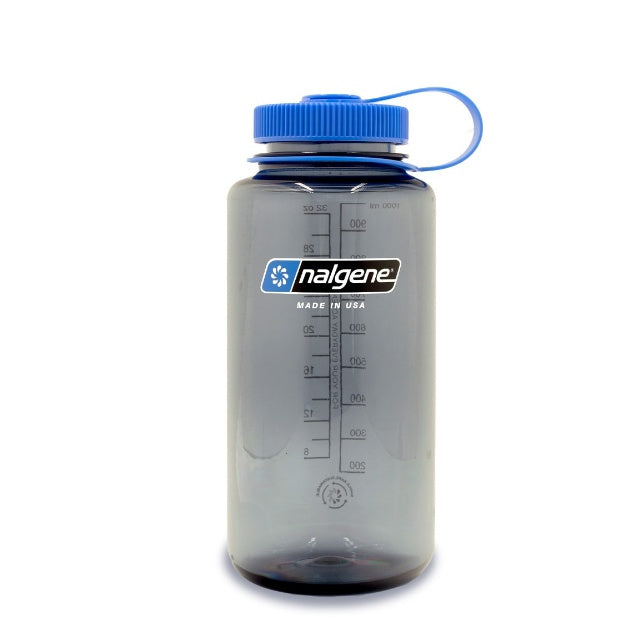 Nalgene Wide Mouth 1.0L Tritan Renew [1 liter wide mouth bottle] [blue cap]