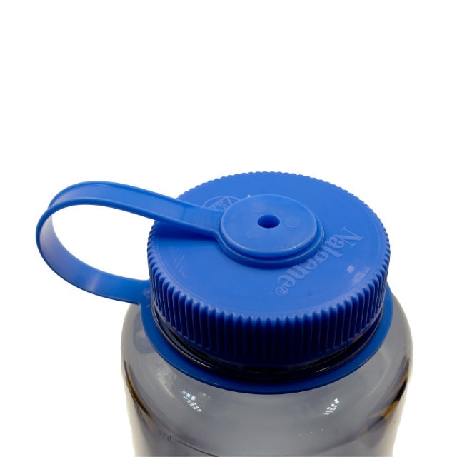 Nalgene Wide Mouth 1.0L Tritan Renew [1 liter wide mouth bottle] [blue cap]