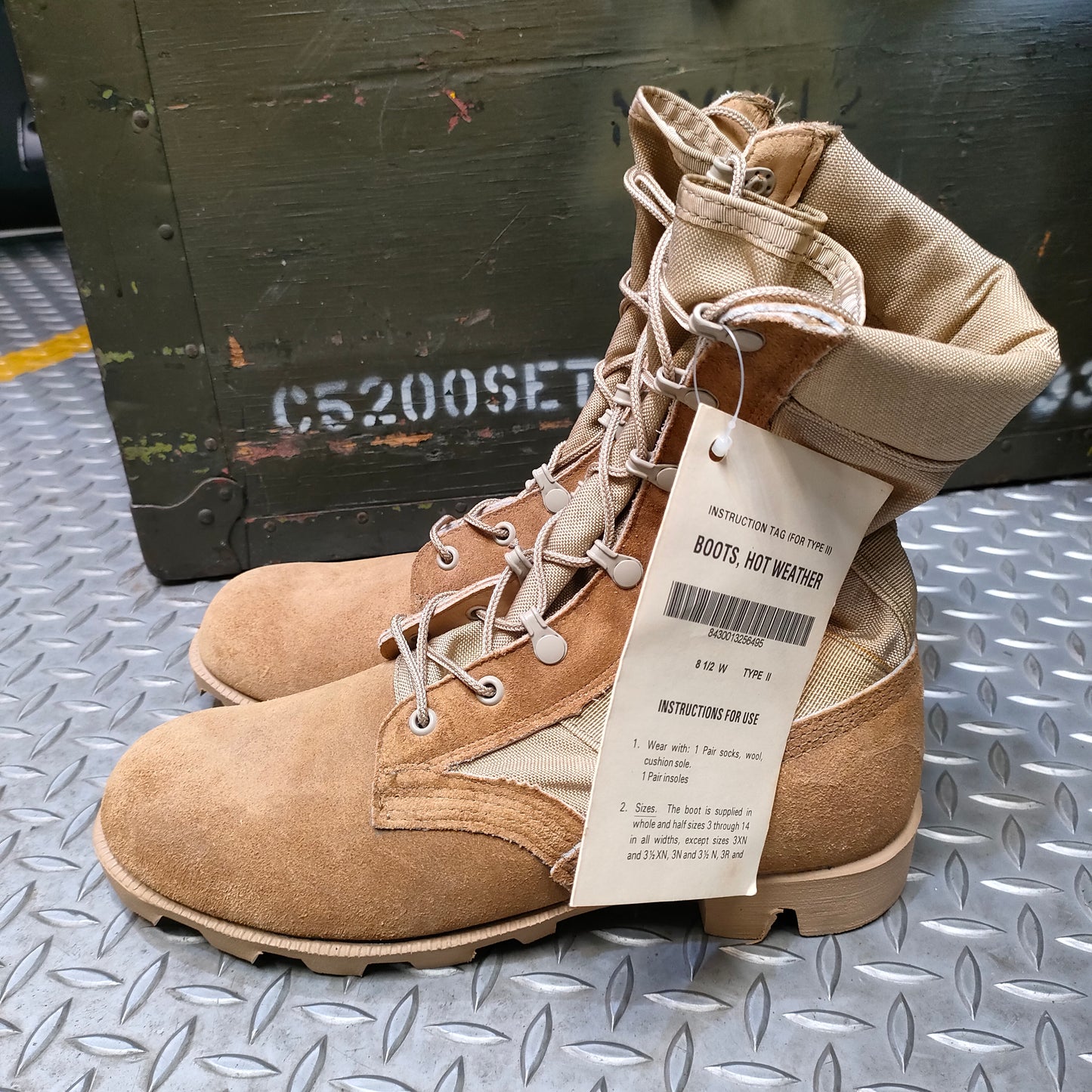 【店頭販売のみ】US（米軍放出品）デザートブーツ [Hot Weather Boots TYPE II]