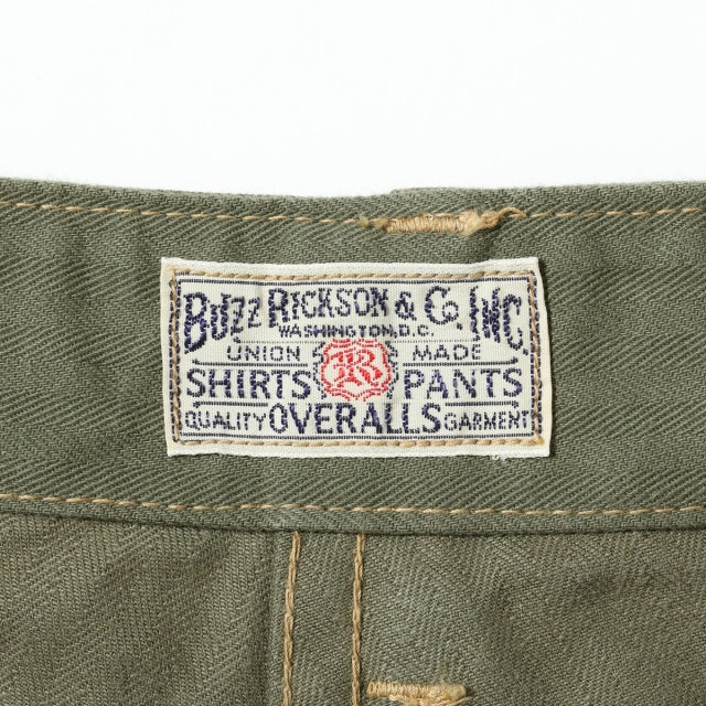 BUZZ RICKSON'S（バズリクソン）U.S. MARINE CORPS M-1944 HERRINGBONE PANTS SHORT LENGTH [BR42501]