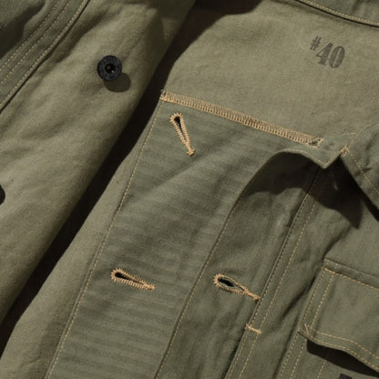 BUZZ RICKSON'S（バズリクソン）U.S. MARINE CORPS M-1944 HERRINGBONE UTILITY JACKET [BR15123]