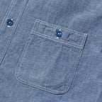 BUZZ RICKSON’S（バズリクソン） BLUE CHAMBRAY WORK SHIRT (SHORT SLEEVE) [BR35856]【レターパックプラス対応】