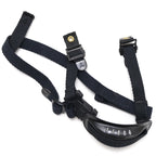 US SURPLUS（US サープラス）PASGT ヘルメット用 チンカップ付き3点式チンストラップ Black [フリッツ用] 【レターパックプラス対応】