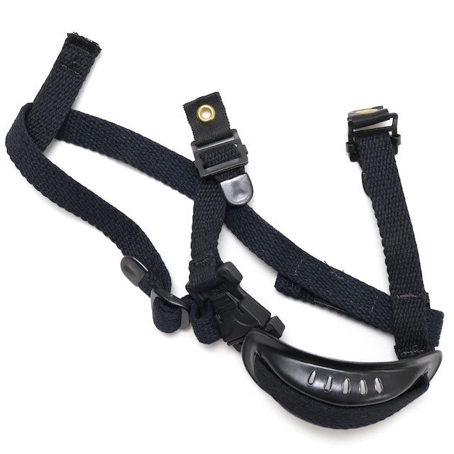 US SURPLUS（US サープラス）PASGT ヘルメット用 チンカップ付き3点式チンストラップ Black [フリッツ用] 【レターパックプラス対応】