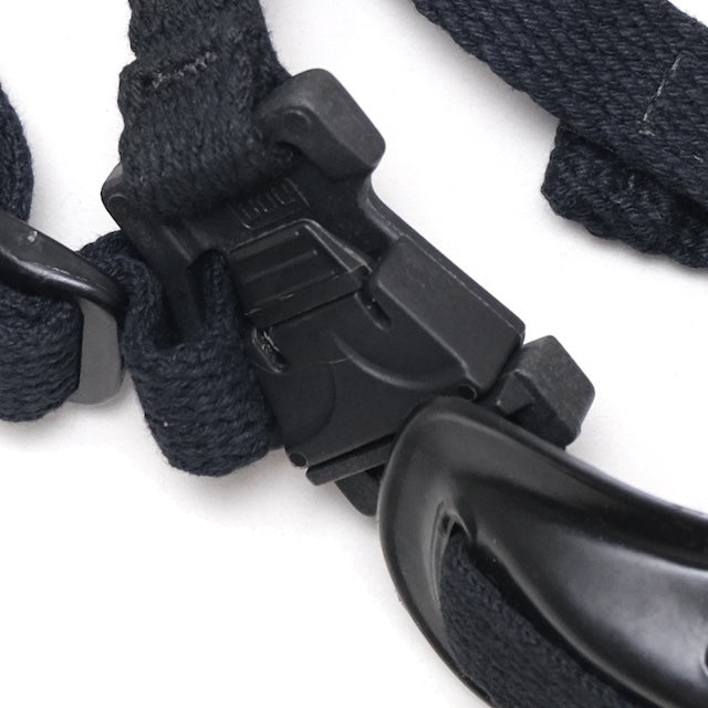 US SURPLUS（US サープラス）PASGT ヘルメット用 チンカップ付き3点式チンストラップ Black [フリッツ用] 【レターパックプラス対応】