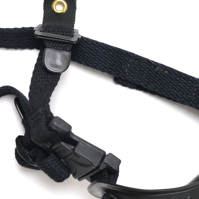 US SURPLUS（US サープラス）PASGT ヘルメット用 チンカップ付き3点式チンストラップ Black [フリッツ用] 【レターパックプラス対応】