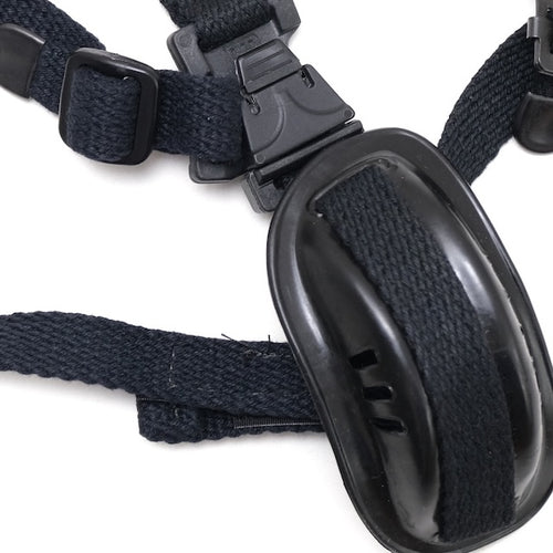 US SURPLUS（US サープラス）PASGT ヘルメット用 チンカップ付き3点式チンストラップ Black [フリッツ用] 【レターパックプラス対応】