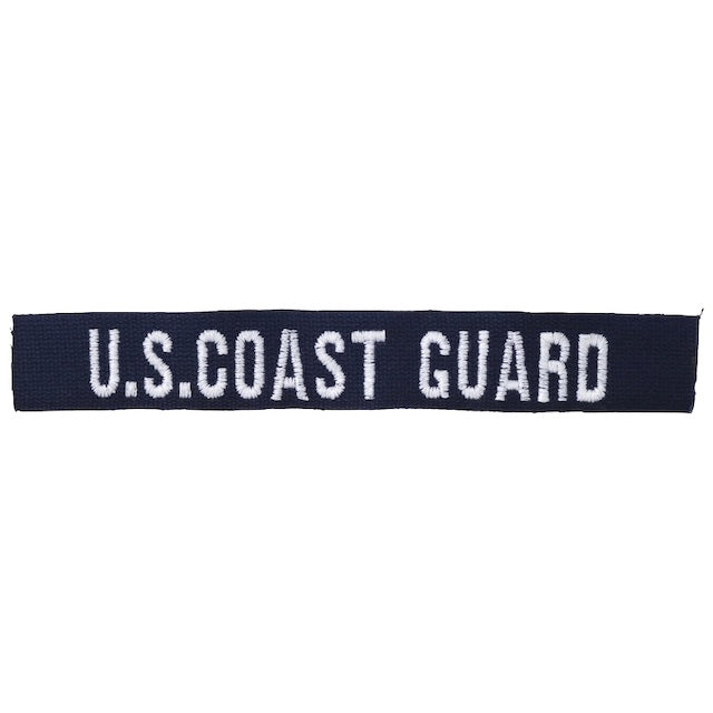 Military Patch（ミリタリーパッチ）U.S.COAST GUARD TAPE [ネイビー] [コットン]【レターパックプラス対応】【レターパックライト対応】