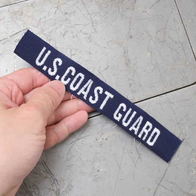 Military Patch（ミリタリーパッチ）U.S.COAST GUARD TAPE [ネイビー] [コットン]【レターパックプラス対応】【レターパックライト対応】