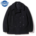 WILLIAM GIBSON （ウイリアムギブソン）Type BLACK PEA COAT by BUZZ RICKSON'S [BR12394]