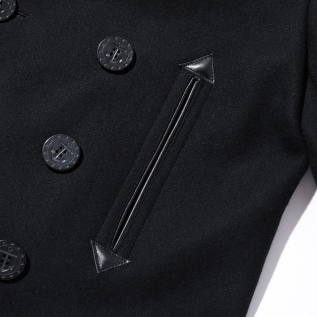 WILLIAM GIBSON （ウイリアムギブソン）Type BLACK PEA COAT by BUZZ RICKSON'S [BR12394]