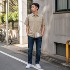 SESSLER（セスラー）ユーティリティーシャツ 半袖（パッチなし）【ベーシックモデル】【中田商店】