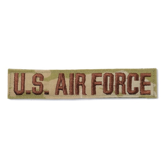 Military Patch（ミリタリーパッチ）U.S.AIR FORCE テープ OCP スパイスブラウン [フック付き]【レターパックプラス対応】【レターパックライト対応】