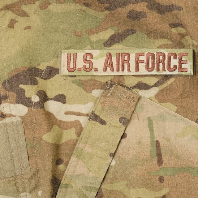 Military Patch（ミリタリーパッチ）U.S.AIR FORCE テープ OCP スパイスブラウン [フック付き]【レターパックプラス対応】【レターパックライト対応】