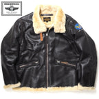 MORGAN MEMPHIS BELLE（モーガン メンフィスベル）TYPE D-1 クラシック ミリタリー ジャケット [ムートン製] 【中田商店】
