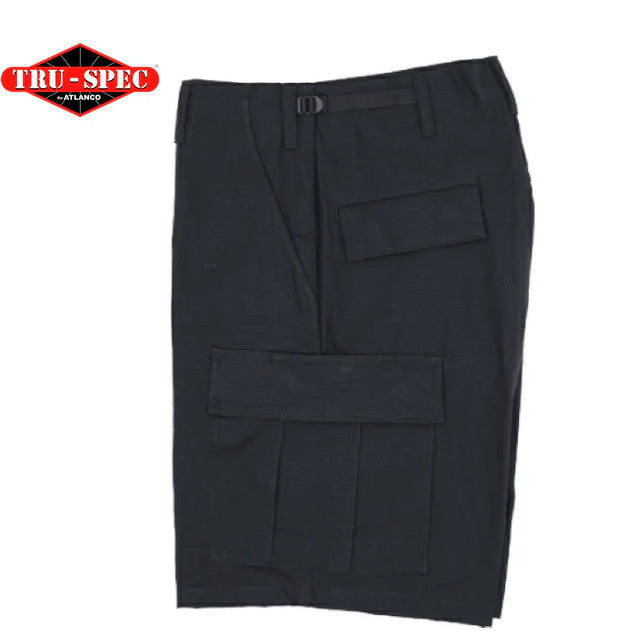 【クリアランスSALE】TRU-SPEC（トゥルースペック）B.D.U. Plus SHORTS [BLACK ][コットン100%][リップストップ][ジッパーフライ]【レターパックプラス対応】