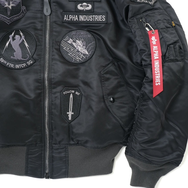 ALPHA（アルファ）TYPE MA-1 ビンテージ復刻 パッチ付 [BLACK]
