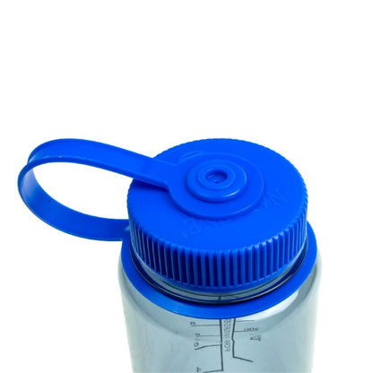 Nalgene Wide Mouth 0.5L Tritan Renew [500ml Wide Mouth Bottle] [Blue Cap]