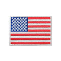 Military Patch（ミリタリーパッチ）US フラッグ 米国旗 [フルカラー] [中／4.5cm×6.5cm]【レターパックプラス対応】【レターパックライト対応】